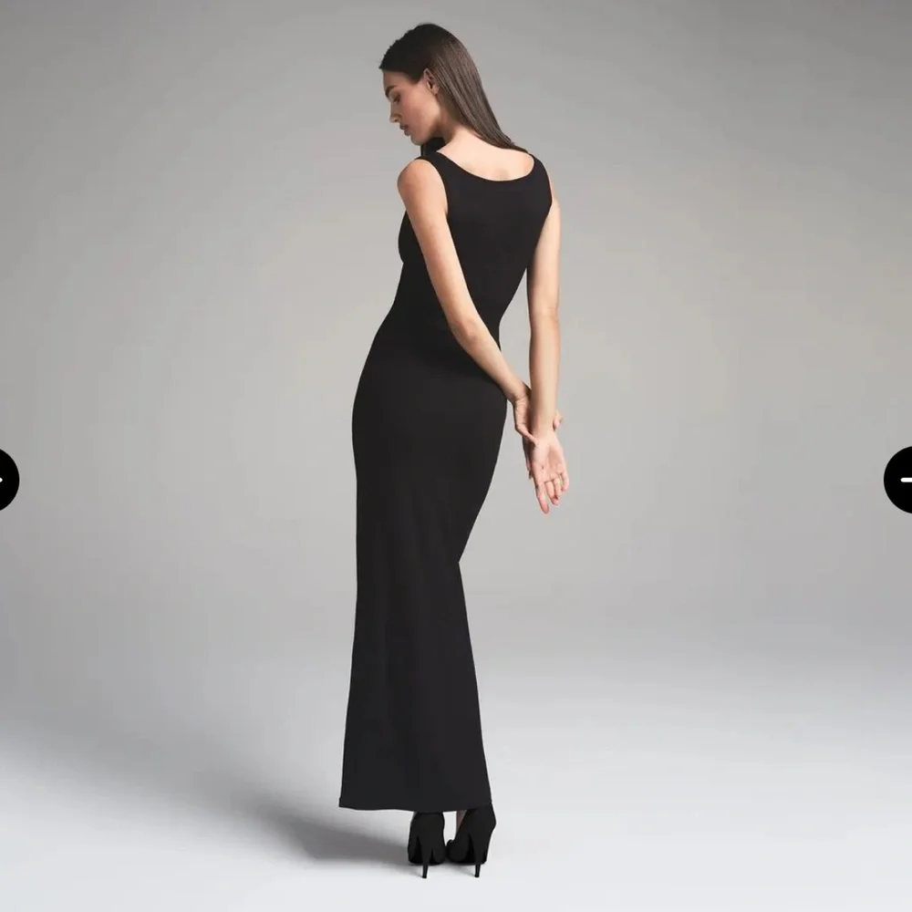 SKIMS RARE! Soft Lounge Long Lace Tank Dress with Bralette - Picture 11 of 11